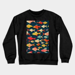 Fish pattern, a perfect gift for Anglers, Fisherman or any Nature Lover #7 Crewneck Sweatshirt